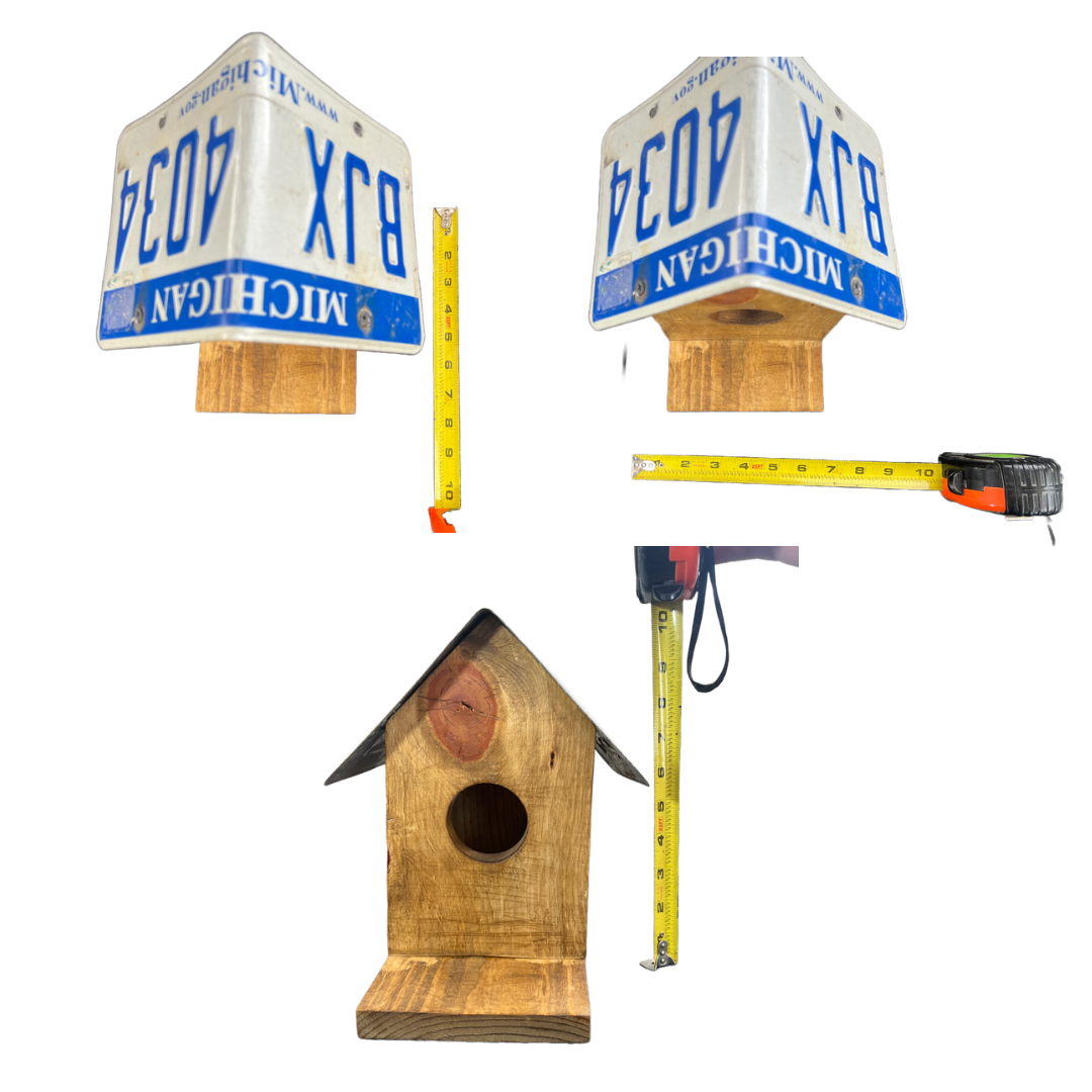 Michigan License Plate Birdhouse