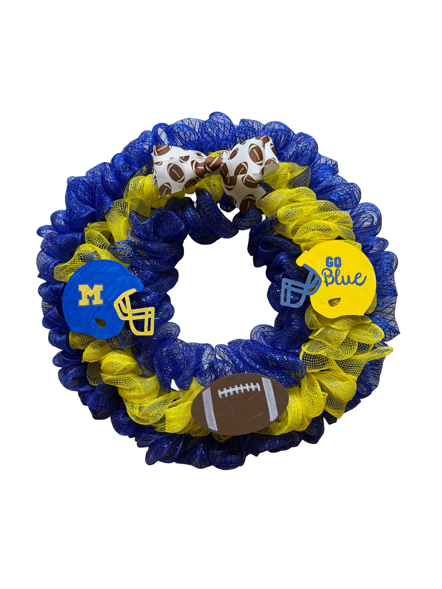 Michigan Football-Inspired Wreath