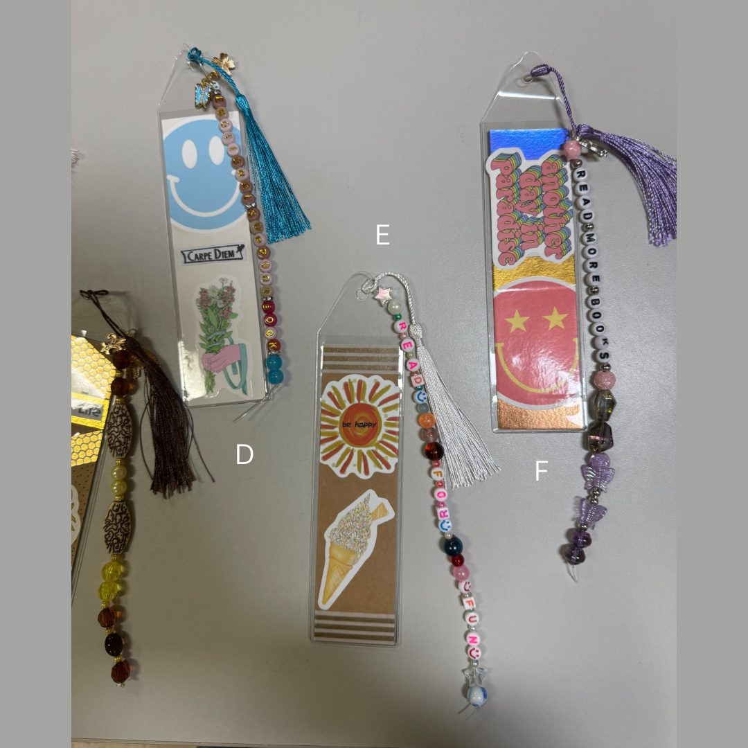 Bookmark w/ beaded tassel