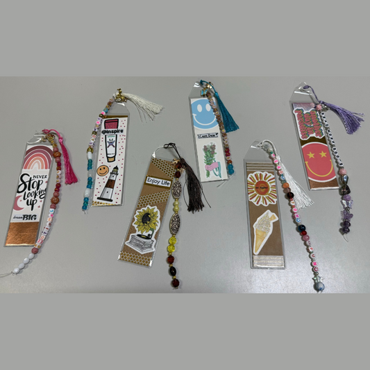 Bookmark w/ beaded tassel