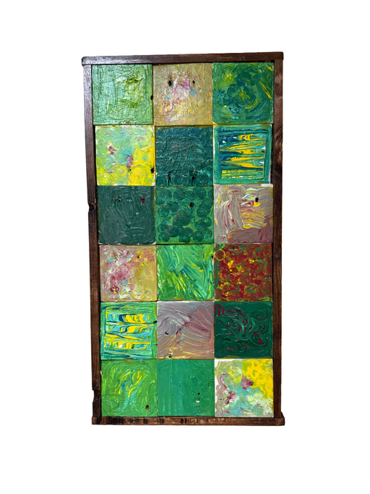 Wooden Mosaic wall-hanging decor