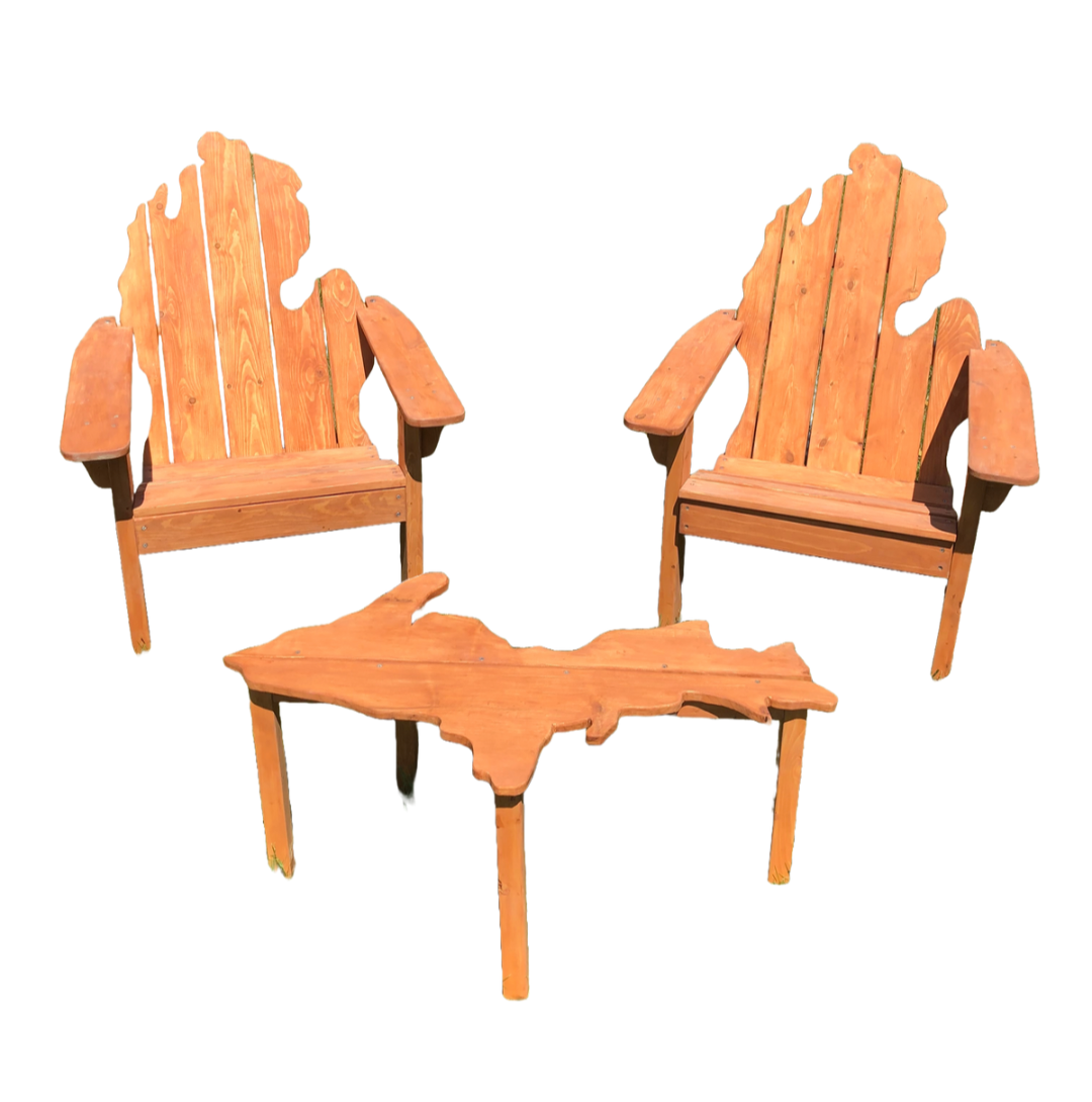 Michigan Adirondack Chair Set (Local Pick-up Only)