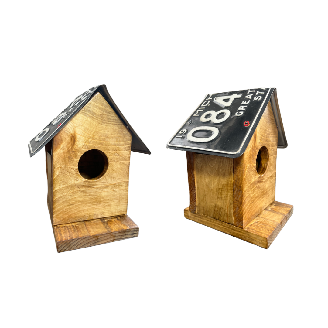 Michigan License Plate Birdhouse