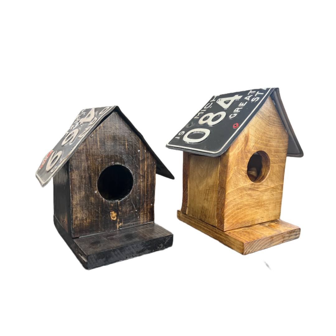 Michigan License Plate Birdhouse