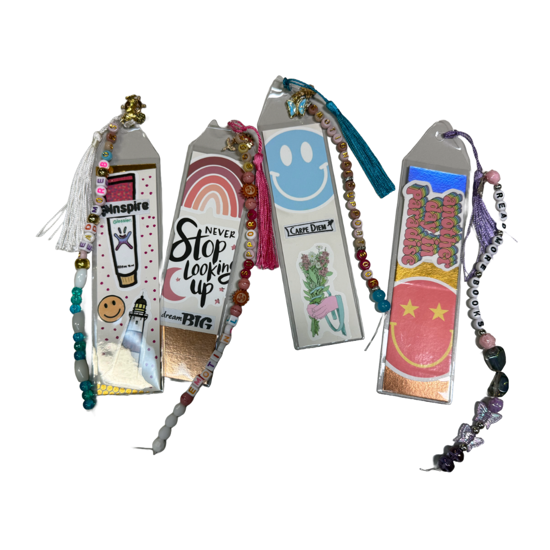 Bookmark w/ beaded tassel